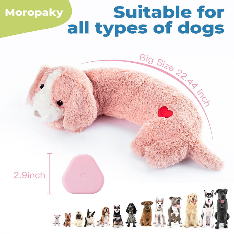 Heartbeat Toy Puppy Heartbeat Stuffed Toy for Dog Calming Aid, Heartbeat Puppy Toy for Pets Anxiety Relief, Dog Comfort Toy for Behavioral Aid Crate Training, Puppy Essential Pink - PawsPlanet Australia