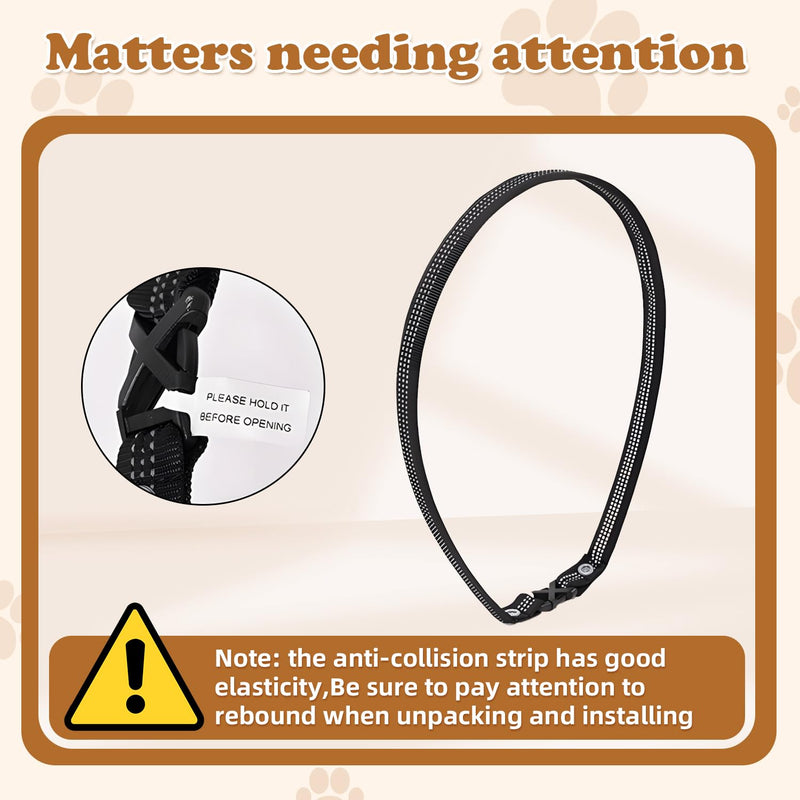Blind Dog Harness, Lightweight Collar for Dogs&Cats, Adjustable Blind Dog Collar Harness, Pet Anti-Collision Ring for Blind, Eye Injury, Vision Impairment Pets for Protective & Build Confidence XL - PawsPlanet Australia