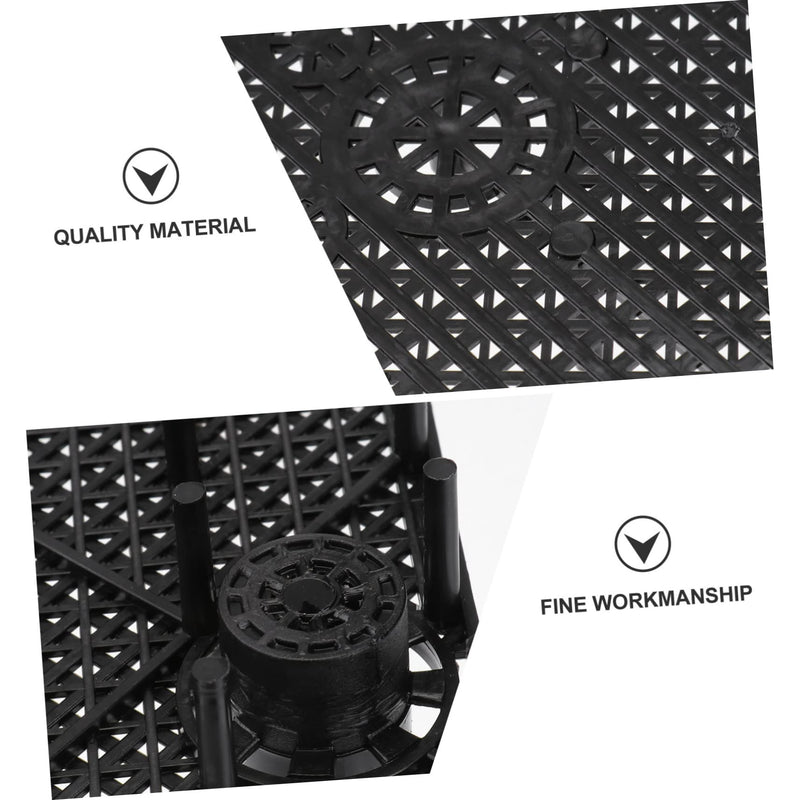 5pcs Fish Tank Filter Plate Undergravel Filter Fish Tank Gravel Black Aquarium Sand Black Strainer Fish Breeding Tanks Substrate for Fish Tank Bottom Bracket Plastic - PawsPlanet Australia