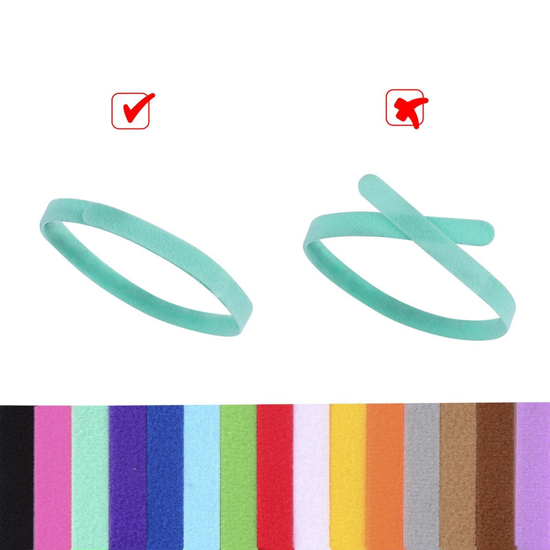 Whaline 15 Colors Puppy ID Collars Whelping Dog Band Newborn Soft Fabric Adjustable Identification Collar for Pet Dog Cat Colourful - PawsPlanet Australia