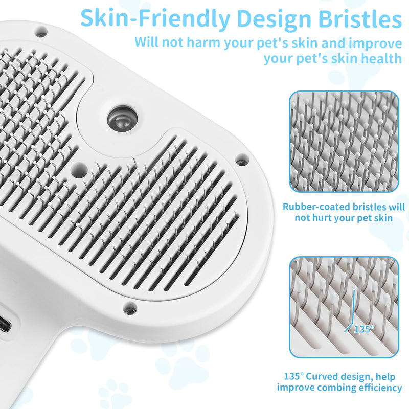 Dog Brush for Shedding, Cat Brushes for Indoor Cats, Cat Brush for Shedding - Pet Grooming Supplies with Steam, Hair Removal Comb Spray for Long-Haired Cats and Dogs (Waterless Shampoo) Waterless Shampoo - PawsPlanet Australia