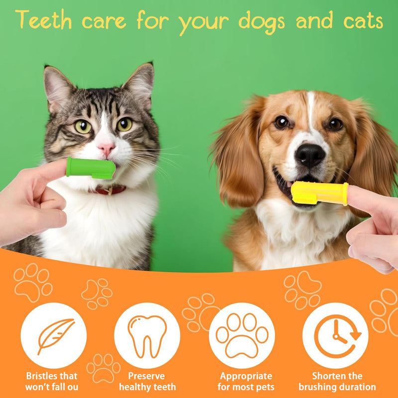 108 Pcs Dog Toothbrush Dog Finger Brushes, Soft Pet Toothbrush Pet Oral Care Dental Brush Easy Teeth Cleaning for Small Cats and Puppy