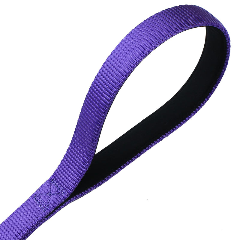 Advanced Dog Short Leash 24 Inches with Sturdy Nylon and Soft Padded Handle Lead for Large Medium Breed Dogs Daily Use Walking,Training etc (24 Inches, Ultra Violet)