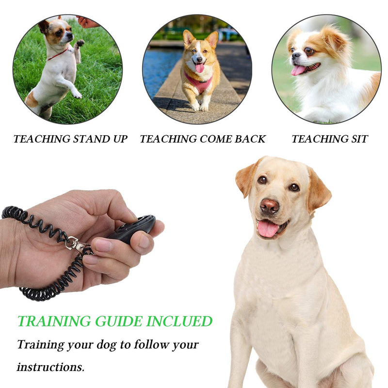 D-BUY 4-in-1 Dog Training Set, Puppy Training Treats- Dog Treat Training Pouch, Dog Whistle, Dog Doorbells, Dog Clicker, Ideal Gift for First Time Pet Owners, Training Dog Owners Grey - PawsPlanet Australia