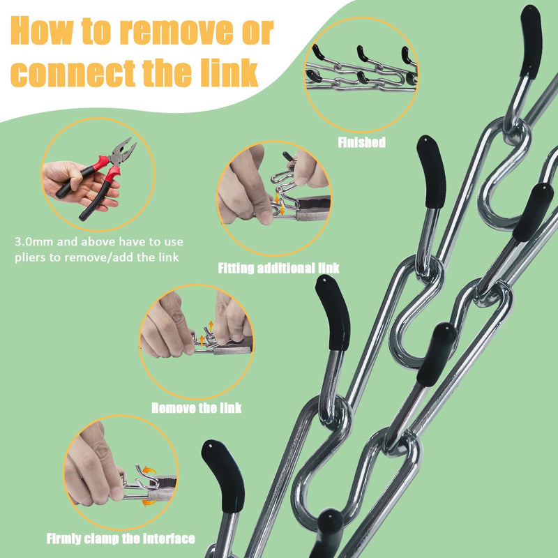 Prong Training Collar for Dogs, Adjustable Dog Pinch Collar with Quick Release Buckle, No Pull Collar for Small Medium Large Dogs, Extra Link and Caps (M/L(17-23" Neck, 3.2mm), Black) M/L(17-23" Neck, 3.2mm) - PawsPlanet Australia