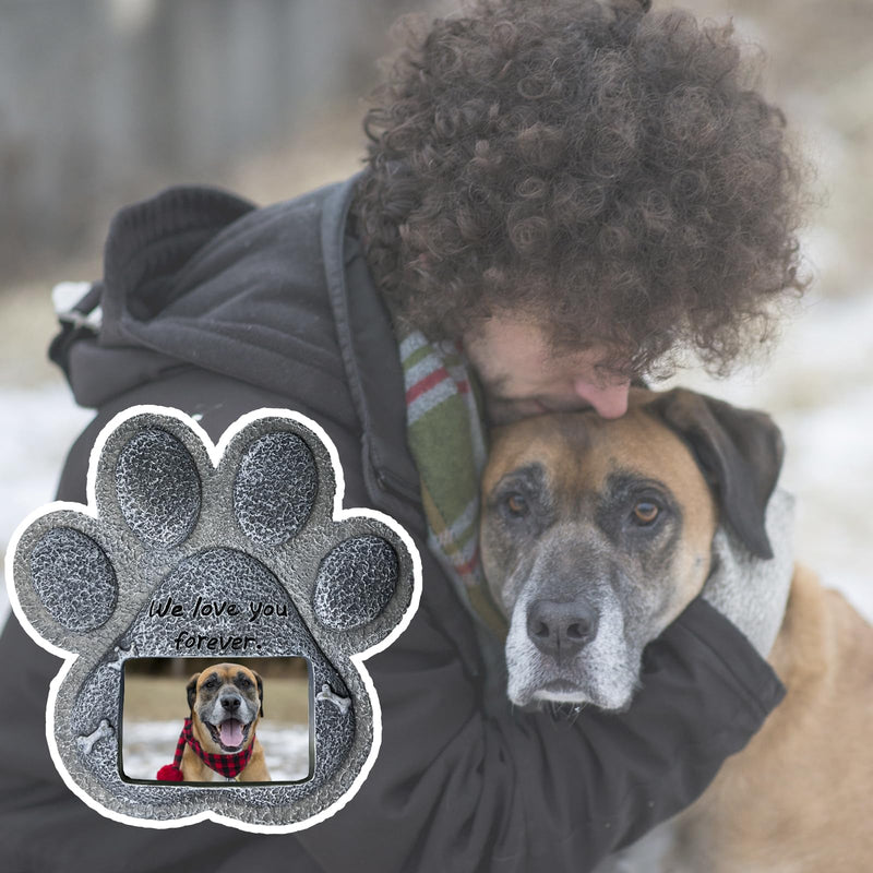 Pet Memorial Stones for Dogs,Loss of Dog Sympathy Gift Indoor Display,Pet Grave Markers Dog Bereavement Gifts Outdoor Tombstone Paw Shaped Carve We Love You Forever Dog‘s Paw - PawsPlanet Australia