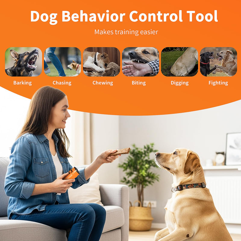 Ultrasonic Dog Bark Deterrent Device - Sonic Dogs Whistle to Stop Barking All Size, Pet Gentle Anti-Barking Control silencer, 35ft Range Barks No More, Humane Behavior Training Indoor Outdoor - PawsPlanet Australia