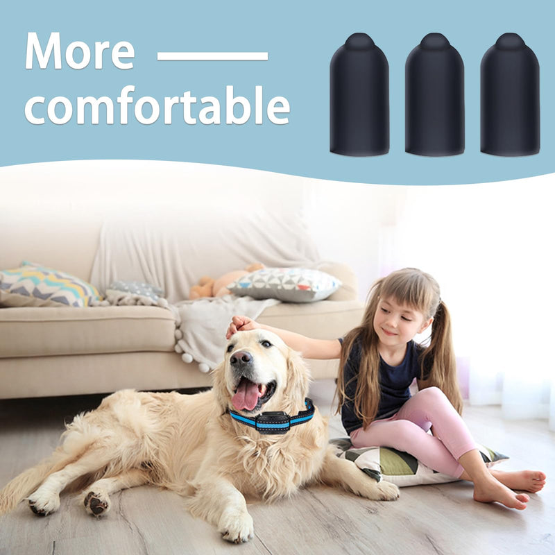 Shock Collar Rubber Tips for Dog,24 Pieces Column Conductive Rubber Sleeve Prong Collar Cover Training Collar Replacement Parts for Dog Shock Collar Prongs or Anti Bark Collars (13 mm) 13mm - PawsPlanet Australia