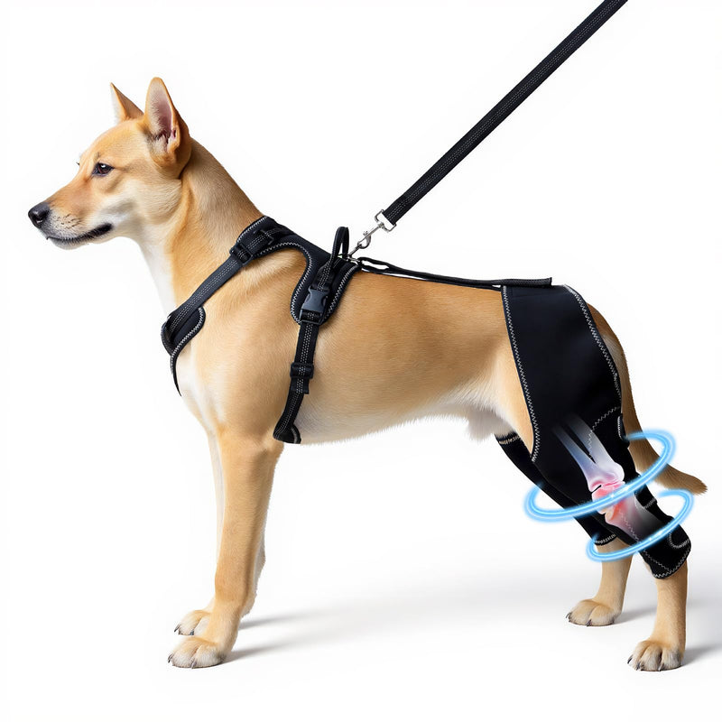 Dog Knee Brace for Hind Leg, Dog Hind Leg Support Protector for Torn ACL Injuries, Keeps Joints Warm and Stable, Cruciate Ligament Support for Injured Dogs, XL