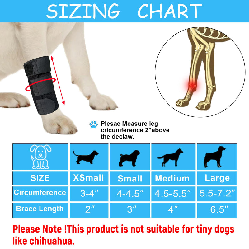 Dog Canine Front Leg Brace Paw Compression Sleeve Joint Wraps - Protects Wounds Stop Licking & Prevents Injuries, Sprains Helps with Loss of Stability from Arthritis - Medium - PawsPlanet Australia