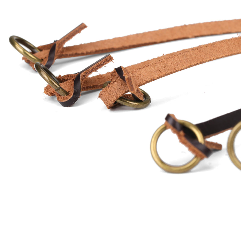 TOURBON Leather Game Carrier Dove Bird Duck Strap Waterfowl Hanger Quail Tote Belt with 12 Drops Slip Ring - PawsPlanet Australia