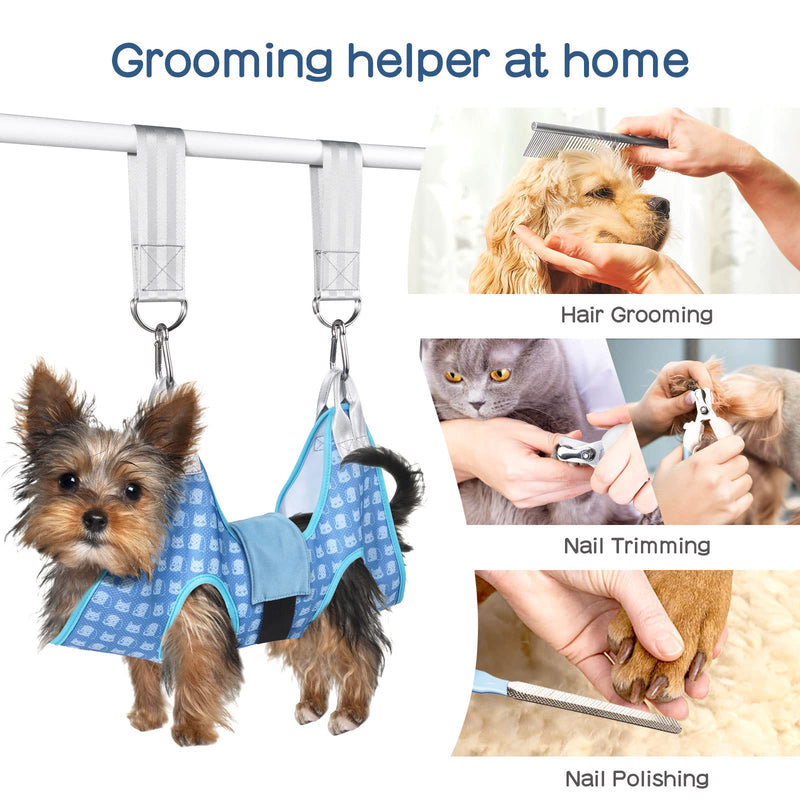 Dog Grooming Hammock Harness, Pet Grooming Hammock for Small Cats & Dogs, Dog Sling for Nail Clipping/Trimming - PawsPlanet Australia