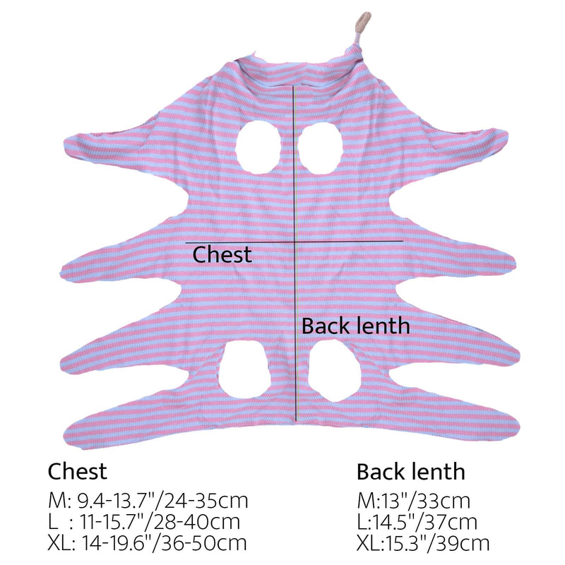 4 pcs Cat Surgery Recovery Suit, Dog Neuter Recovery Suit for Female Male Pets, Cat Onesie After Surgery Spay Neuter, Kitten Surgical Clothes, Bodysuit for Abdominal Wounds Skin Disease (Large) XL:Large cat and small dog 11-22lb