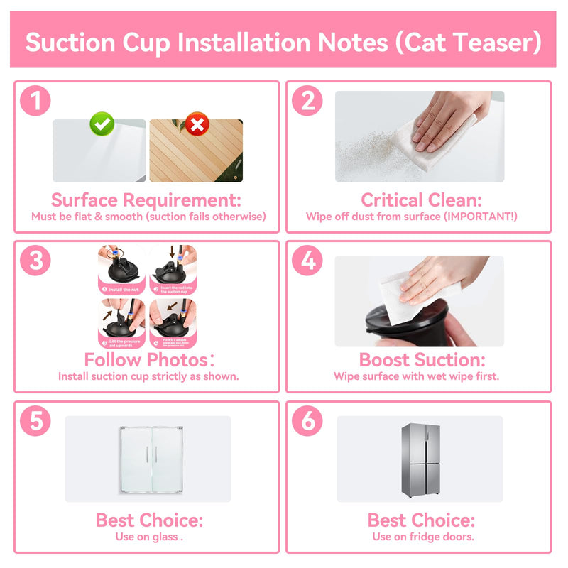 Interactive Cat Toys: 4 Ways to Play Indoor Kitten Wand with Suction Cup, Removable 12Pcs Replacements (Feathers, Mice, Butterflies, Caterpillars, Flies, Fur Balls) – Detachable Design - PawsPlanet Australia