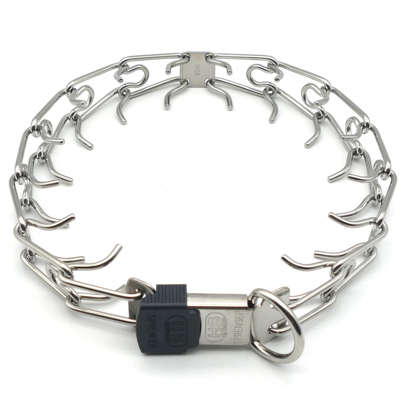 Herm Sprenger Stainless Steel Prong Dog Collar with ClicLock Buckle - for Small Medium Large Dogs – Ultra-Plus Training Pinch Collar with Quick Release - Made in Germany (23in (58cm) x 3.2mm) 23in (58cm) x 3.2mm - PawsPlanet Australia