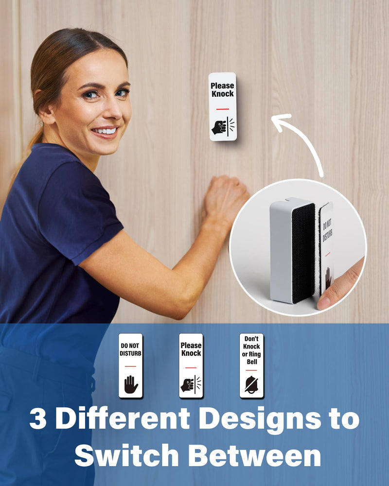 NapDefender Doorbell Cover Doorbell Button Cover, Dont Ring Doorbell Sign-Do Not Ring Doorbell Sign Please Do Not knock, No Solicitation Solutions for Uninterrupted Nap, Baby Sleep, Dog Barking White - PawsPlanet Australia