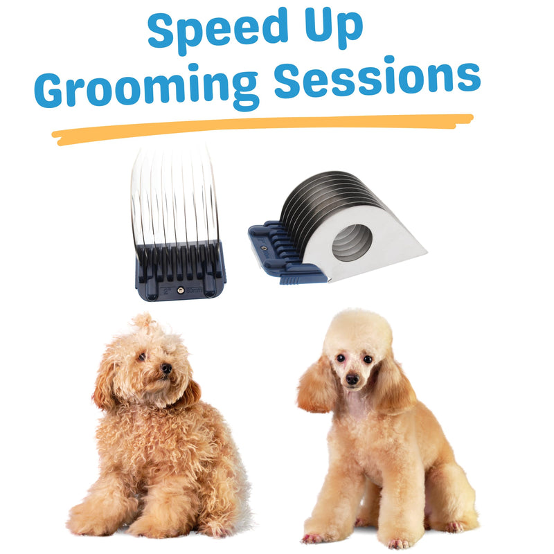 50MM or 2" Animal Clipper Guard Attachment (Not Compatible with 5-in-1 Blade) for A5 Series Clippers |Stainless Steel Blade for Professional Dog Groomers| Snap-On/Off Guard Combs for Dog Grooming - PawsPlanet Australia