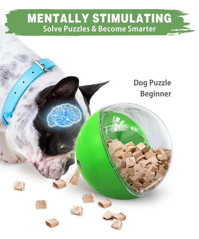 Dog Treat Toy - Interactive Dog Toys for Boredom Busy, Enrichment Toys for Dogs Mental Stimulation & Mentally Stimulating （Green） - PawsPlanet Australia