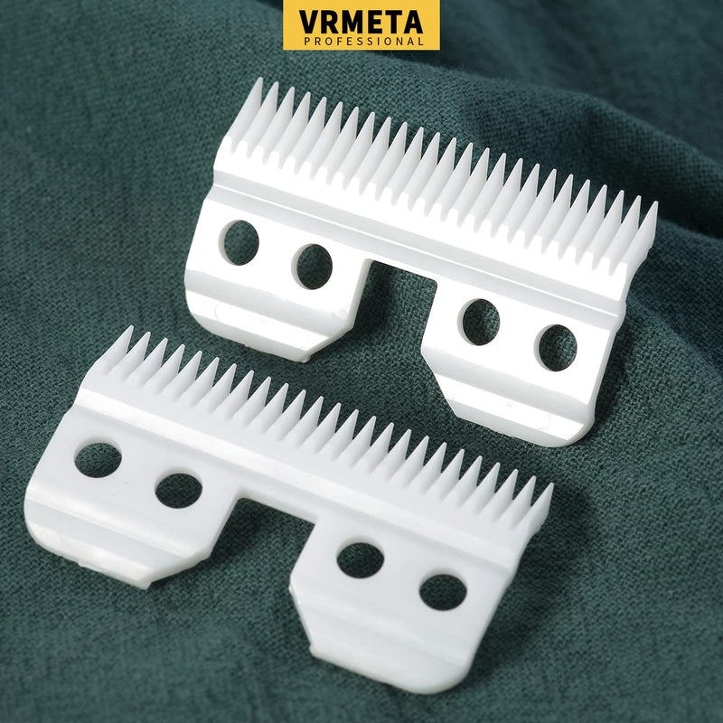 Ceramic Medium Cutter Blade Compatible for Most Andis (Pet), Oster A5, and Wahl KM Series Blades, Andis 64440 1 LS004306-C 25 tooth 2 pcs W - PawsPlanet Australia