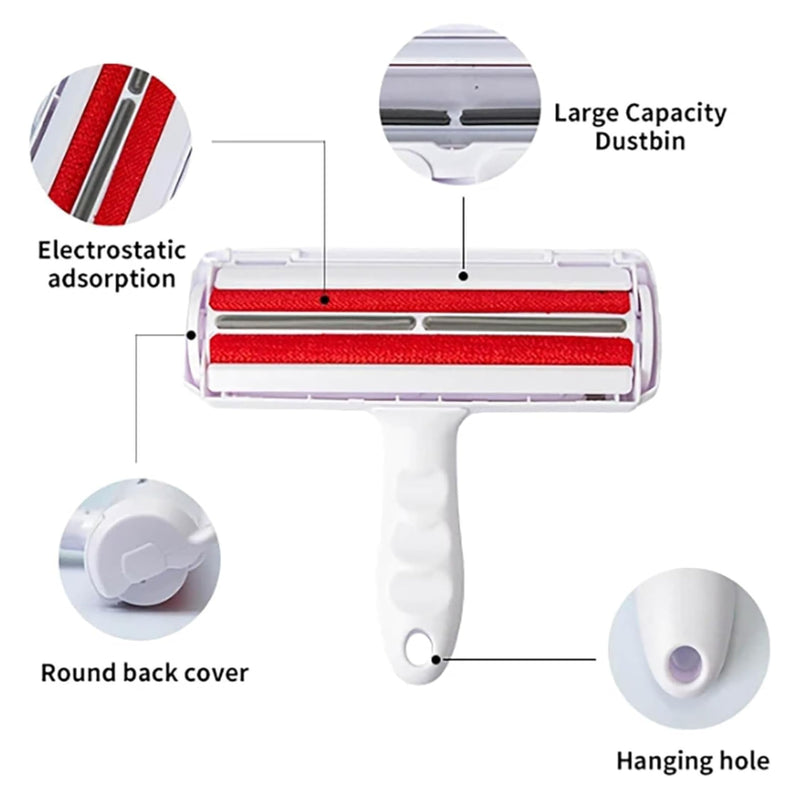 Pet Hair Remover - Portable, Reusable Roller - Cat & Dog Hair Remover for Sofa, Bedding, Carpets, Car Seat and Other Furniture - PawsPlanet Australia