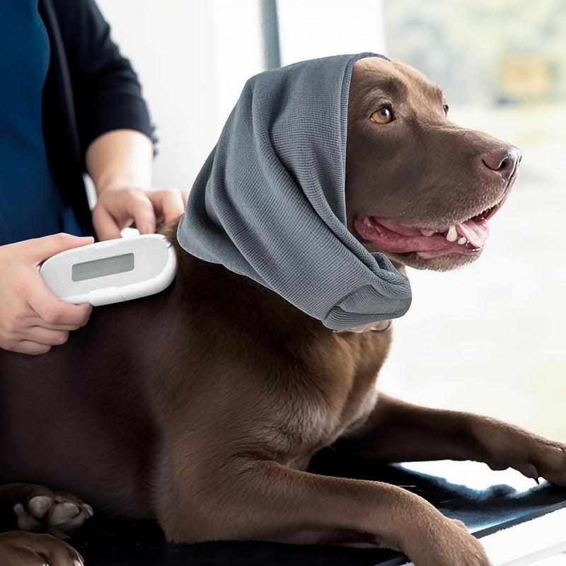Dog Ear Muffs Dog Calm Headband Hoodie Ear wrap Noise Protection Dog Hematoma Ear Wrap Anxiety Relief Noise Removal Dog Winter Hat (Grey, Small) Grey - PawsPlanet Australia