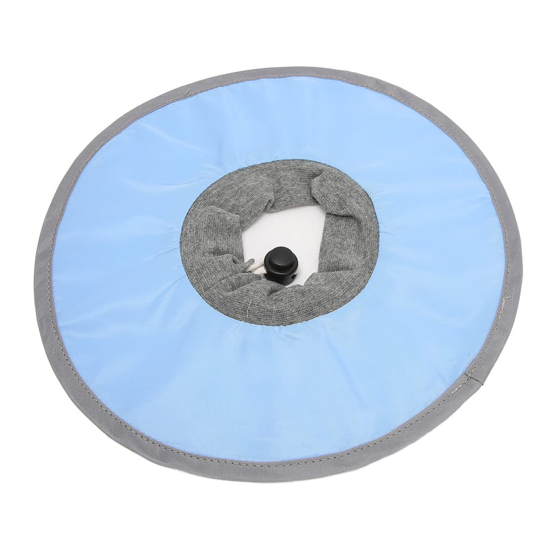 Cat Recovery Collar, Pet Cone Collar Cat Cone Collar Pet Elizabeth Collar Polyester Fasteners Collar for Cat Puppy (M) M Light Blue - PawsPlanet Australia