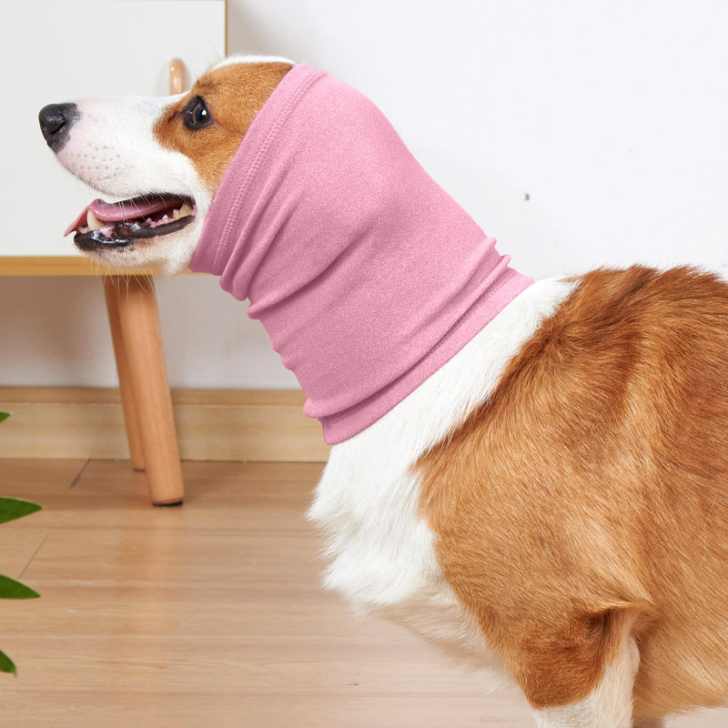 Nanaki Dog Calming Hoodie Ear Wraps for Dogs, Ear Protection Dog Fireworks Ear Head Muffs Dog Warp Anxiety Relief, Dog Hematoma Ear Wrap, Dog Head Cover The Grooming and Force Drying Dog Ear Protector Medium DustyPink - PawsPlanet Australia