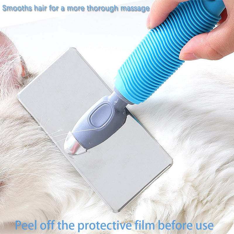 Horse Pin Brush, Horse Grooming Brush, Horse Massage Brush, Horse Hair Brush, Professional Grade Horse Brush, Dog Hair Remover for Horse Dog and Cat Bathing Grooming Shedding (A) A