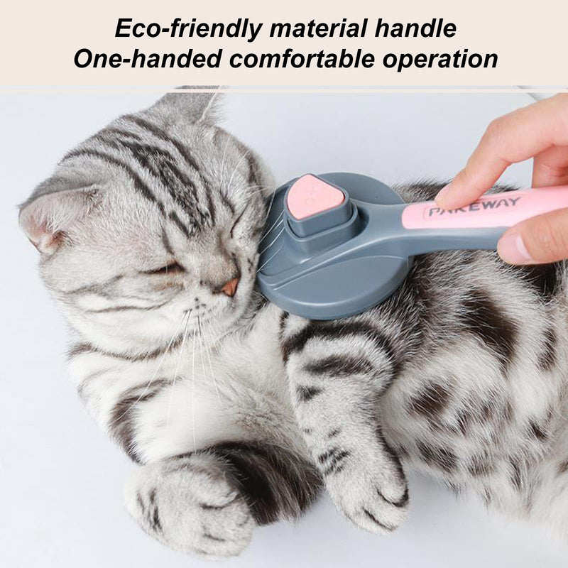Pet Deshedding Brush Set, Undercoat Rake for Dogs & Cats - Double Sided Brush for Shedding and Dematting Comb Grooming Tool kit - Nail Clippers & Nail File Kit (4Pack) Pink - PawsPlanet Australia