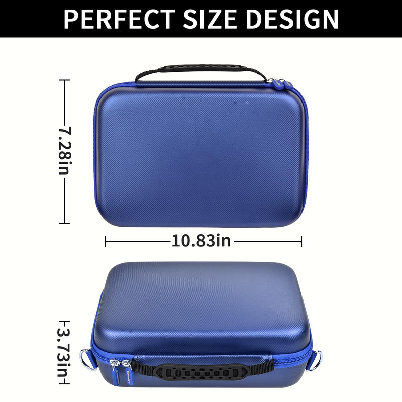 Barber Case for Hair Clippers Cutting Supplies, Trimmer Accessories Organizer for Wahl/for Ufree/for Andis Men Women Razor Grooming Kits, for Oneisal Dog Shaver- Travel Bag Only (Blue) Blue