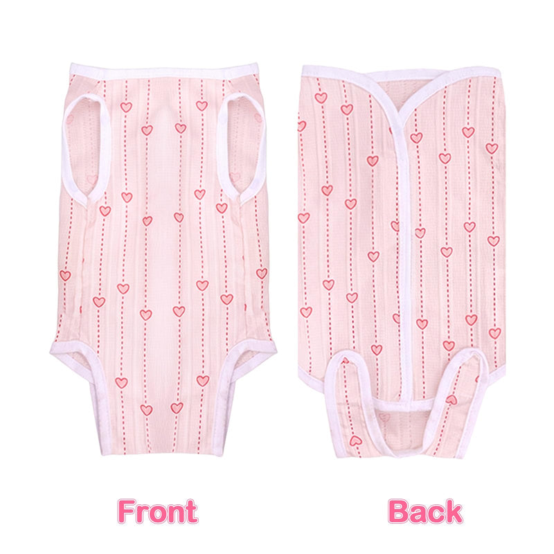 Coppthinktu Cat Recovery Suit for Spay Abdominal Wounds, Breathable Cat Onesie for Female Cats After Surgery, Kitten Surgical Recovery Body Suit Cone Alternative Anti Licking Pink Small