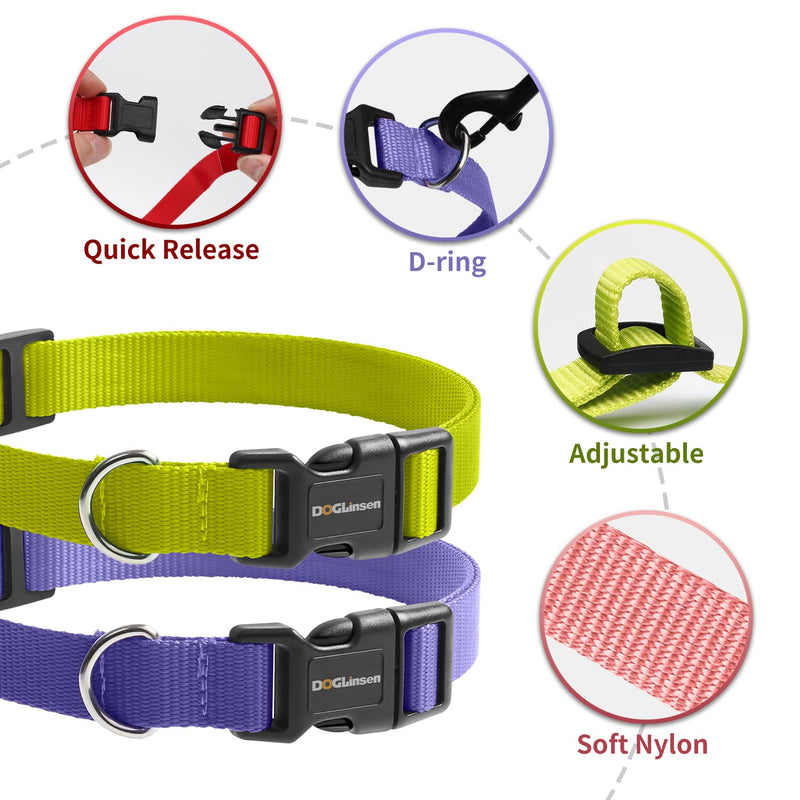 Replacement Collar Strap,E Collar Replacement Strap, 3/4 Inch Replacement Collar for All Vibrating and Anti Bark Training Shock Collars - Durable & Adjustable - Green & Purple - PawsPlanet Australia