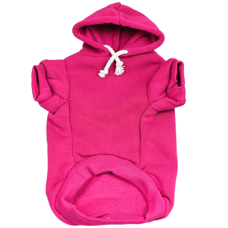 It's My Birthday & I'll Bark If I Want to Dog Hoodie Fleece Lined Pullover Sweatshirt with Leash Hole (Hot Pink, Medium 1078) Hot Pink Medium (6-12lbs) - PawsPlanet Australia