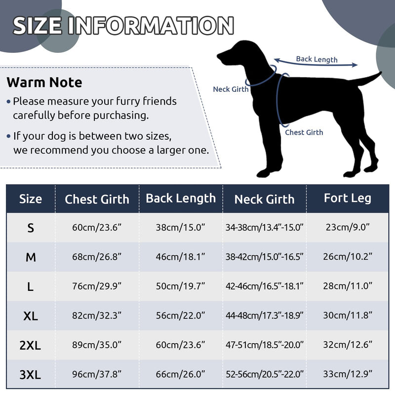 CITÉTOILE Recovery Suit for Large Dogs and Cats Pet Protection Suit Long Sleeve Electronic Collar Alternative Grey 2XL gray