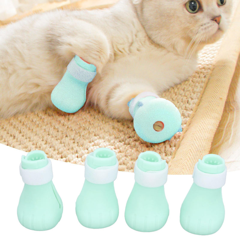 Cat Covers Prevent Scratching Biting Silicone Cat Grooming Boots Bathing Feeding Anti Scratch Cat Shower Feet Cover Comfortable Pet Foot Cover Protector for Pet Cat Dog - PawsPlanet Australia