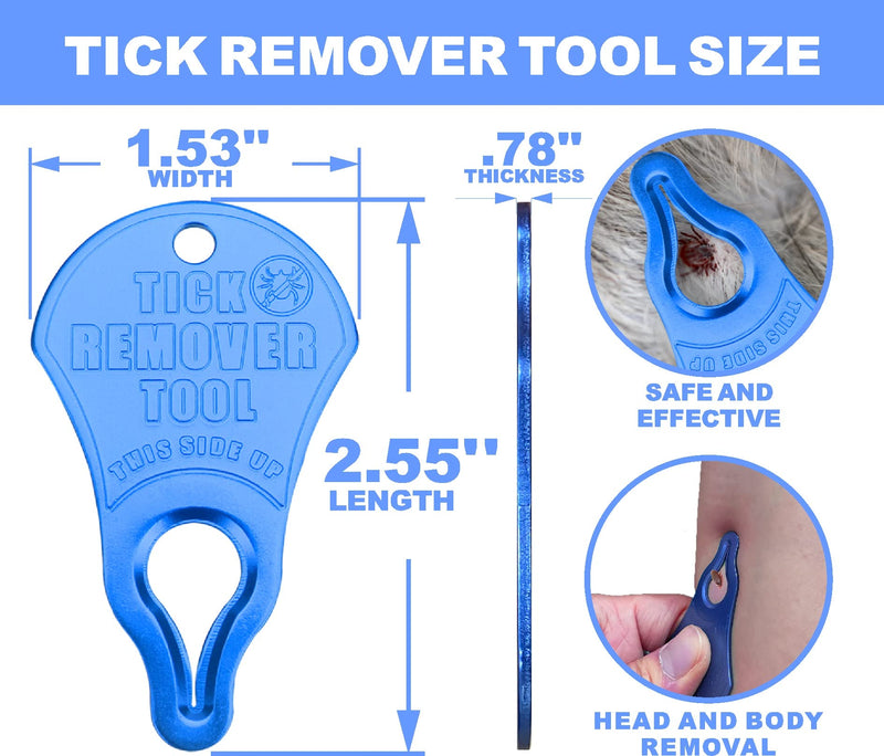 Tick Remover Tool 3 Pack, Suitable for Pets, Animals, and Humans, Portable Outdoor Living Essential Tick Remover Tools, Quick and Safe, and Reliable. - PawsPlanet Australia