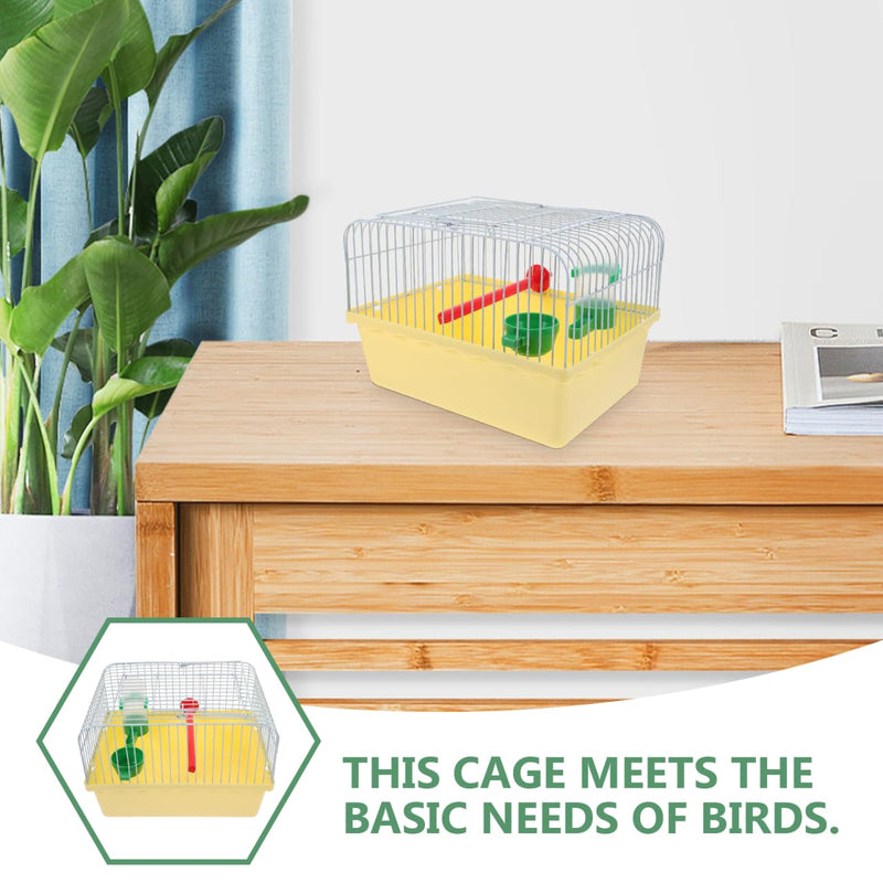 Garneck Small Bird Travel Cage: Portable Parakeet Carrier with Food and Water Box 9.2 Inch Animals Cage for Cockatiels Parrot - Easy to Carry for Short Trip, Daily Outing - PawsPlanet Australia