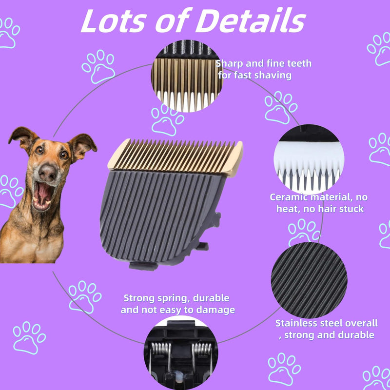 Dog Hair Clipper Blade Professional Pet Clippers Replacement Blades Cat Dog Accessory for Baorun P2/P3 One Size 2pcs - PawsPlanet Australia