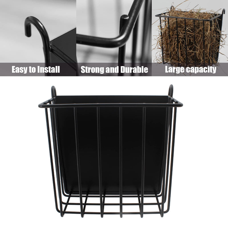 Guinea Pig Hay Feeder，Rabbit Hay Feeder with Heavy-Duty Metal Frame Hay Holder，for Bunny, Guinea Pigs,Chinchillas-6.9x4.7x6.6 inch 1 piece 1piece - PawsPlanet Australia