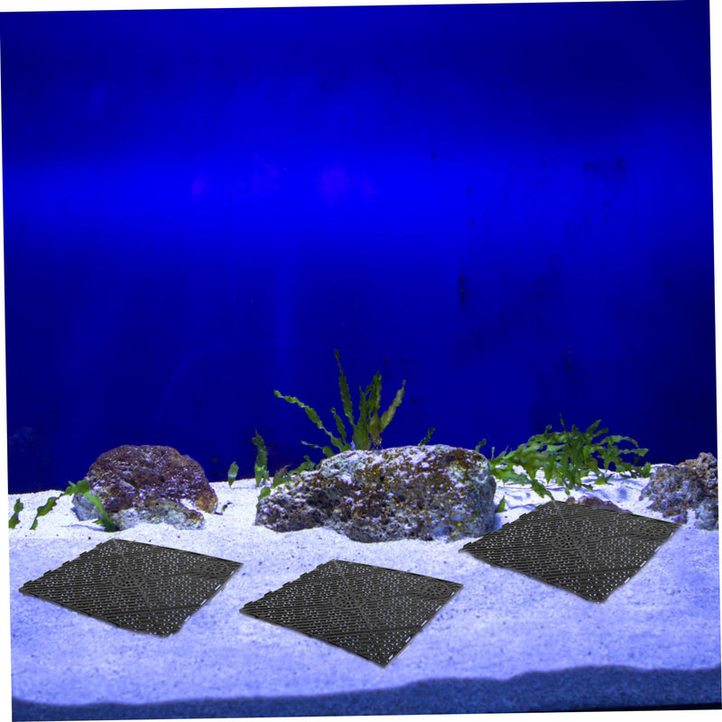 5pcs Fish Tank Filter Plate Undergravel Filter Fish Tank Gravel Black Aquarium Sand Black Strainer Fish Breeding Tanks Substrate for Fish Tank Bottom Bracket Plastic - PawsPlanet Australia