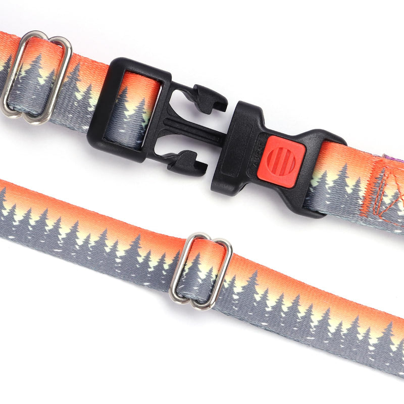 Moonpet Martingale Collar for Dogs Adjustable Soft Durable Dog Collar for Small Medium Large Boy and Male Dogs No Pull No Slip Safety Buckle Dog Collars-Forest/Medium Forest
