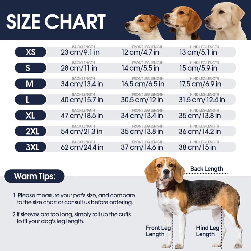 IECOii Post Op Dog Suit,Dog Recovery Suit Front Rear Leg,Full Coverage Rear Front Medical Vest Legs Leg Protector,Elbow Protector Dog Leggings to Prevent Licking for Dogs with Leg,Purple,Size 3XL 3XL(Back Lenth:24.4") Purple