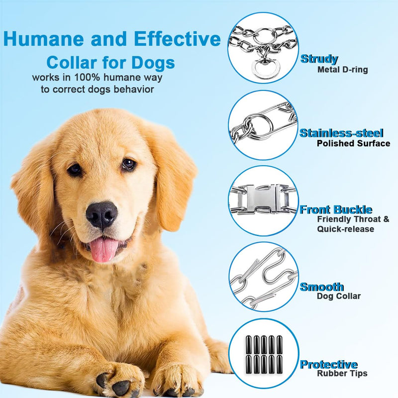 Dog Collar with Buckle Adjustable Dogs Collars for Small Medium Large Dogs (XL:4.0mm(Neck 22-26")) XL:4.0mm(Neck 22-26") - PawsPlanet Australia
