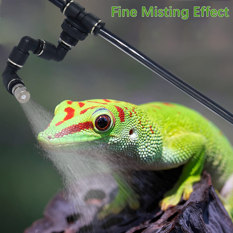 Moistenland Reptile Misting System Accessories, 360° Rotation Adjustment Nozzle, Compatible with Automatic Reptile Rainforest Misting System - PawsPlanet Australia