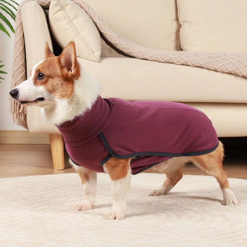 Dog Sweater Pullover Cold Weather Vest for Dogs Dog Sweatshirt Dog Jacket for Indoor and Outdoor Use (X-Large, Wine red) X-Large