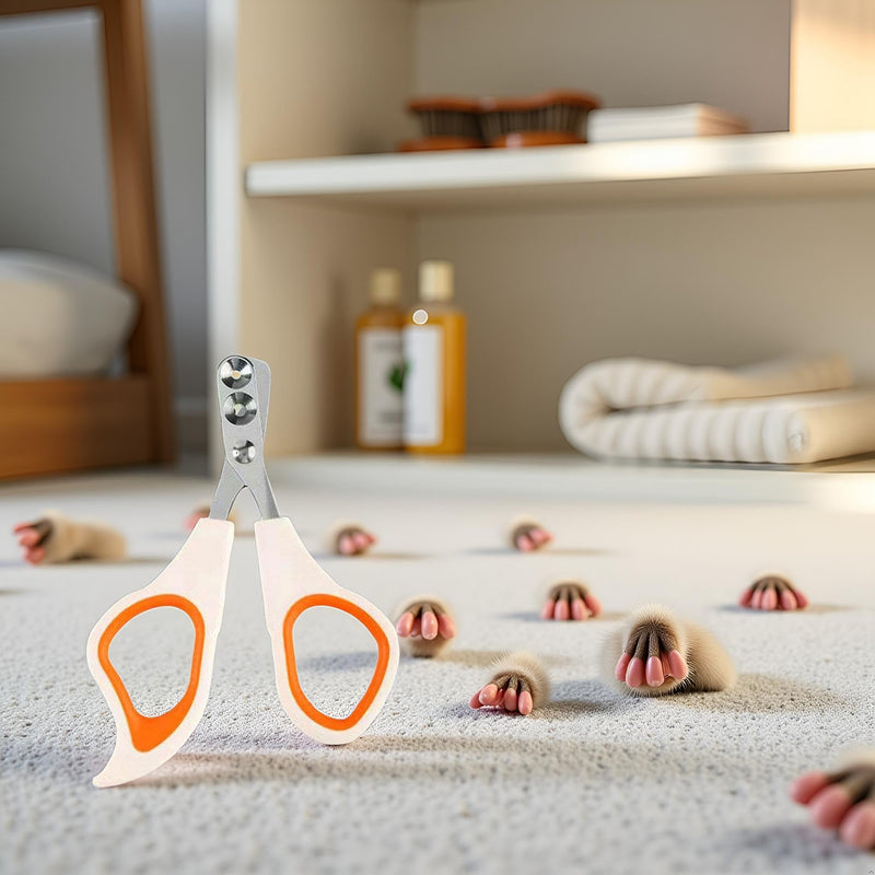 Jowxsx Orange Cat Nail Clippers with Circular Cut Hole,Cat Claw Clippers Cat Nail Trimmers Avoid Over Cutting Pet Nail Clippers Grooming Tool for Cat,Cat Nail and Trimmers，Grooming - PawsPlanet Australia