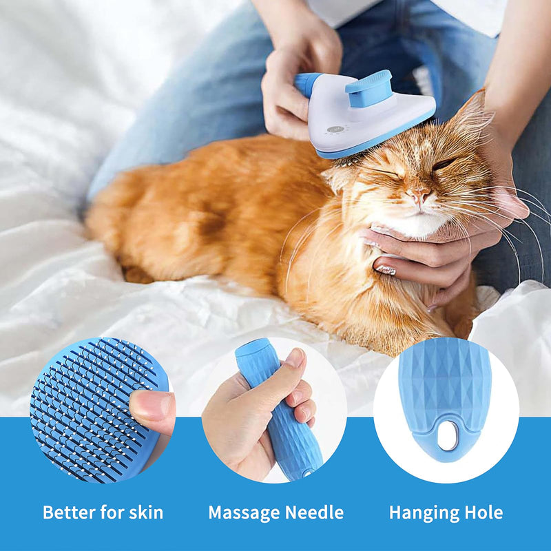 Roller Pet Hair Remover-2Pack Brush and Remover Reusable Lint Roller-Cat and Dog Hair Remover-Pet Hair Remover for Furniture/Bed,Reusable Dog Hair Remover Roller for Dog & Cat Cleaning (Grey) Gray - PawsPlanet Australia