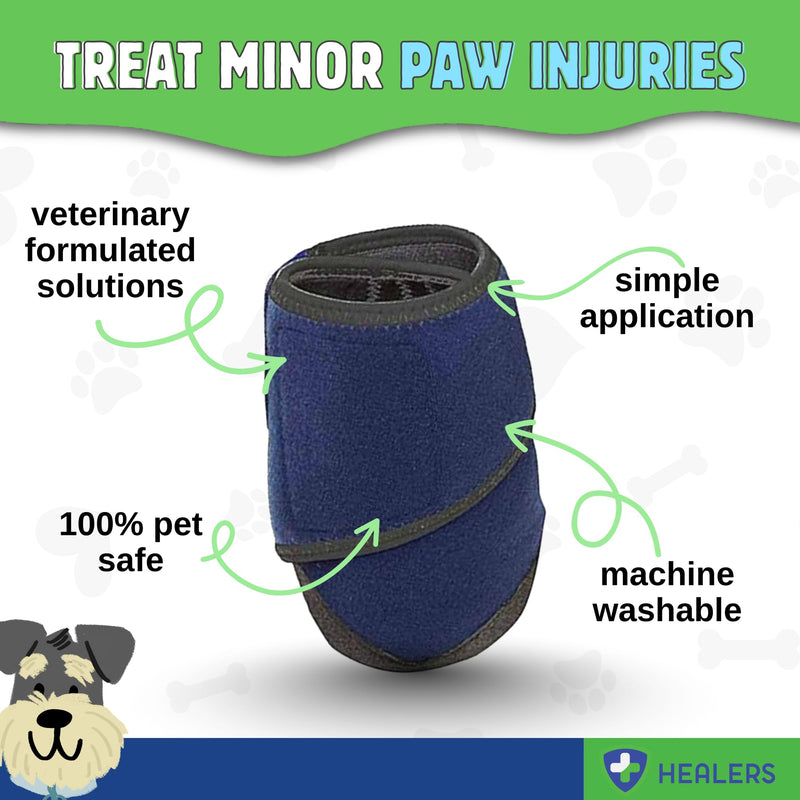 Healers PetCare Medical Dog Boot – Protective Dog Bootie for Injured Paws, Wound Care & Recovery - Breathable, Non-Slip, Adjustable Strap Closure (Single Bootie) (X-Large) X-LARGE - PawsPlanet Australia