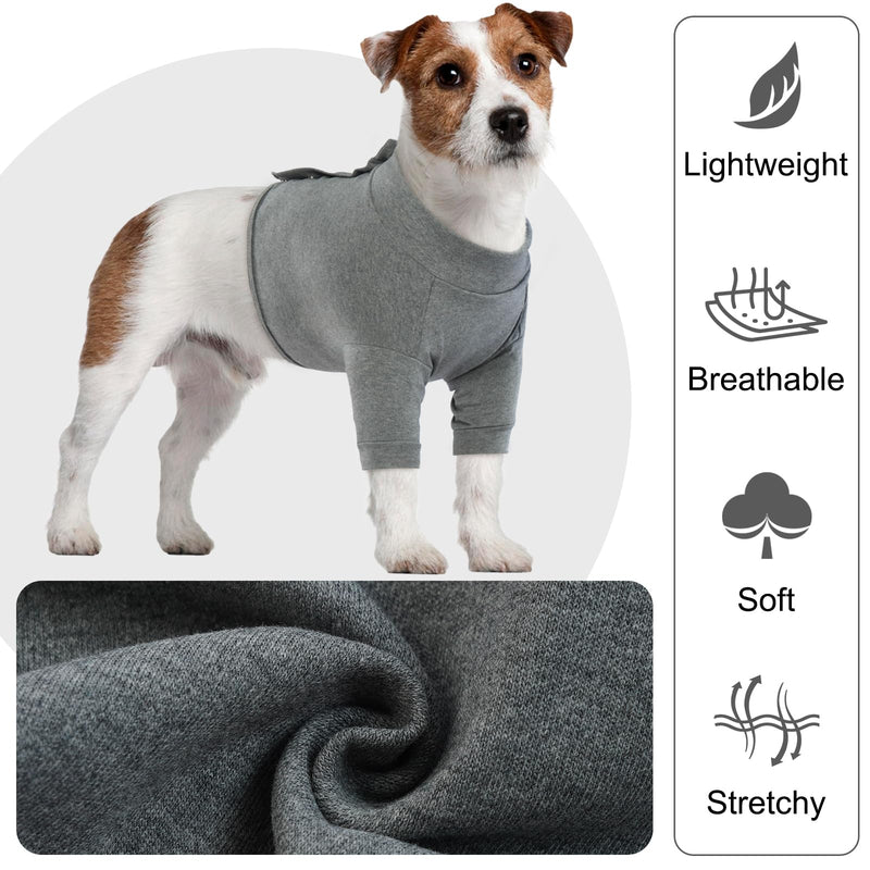 IDOMIK Dog Recovery Sleeve, Dog Surgery Recovery Suit Front Leg, Comfy Dog Joint Leg Sleeves After Surgery, Dog Elbow Braces Protector for Leg Injuries & Joint Pain, Dog Cone Collar Alternatives,Grey 3XL(Chest Girth:35.04"-40.16") Grey - PawsPlanet Australia