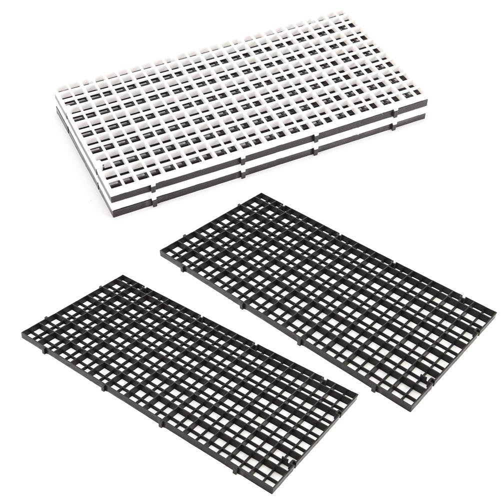 6 Pcs Grid Divider Tray Egg Crate 11.8inch Louvre Aquarium Fish Tank Bottom Isolation